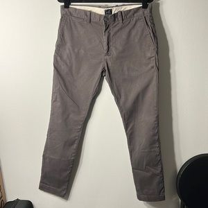 JCrew 250 Skinny Stretch Chinos 32x30 Gray